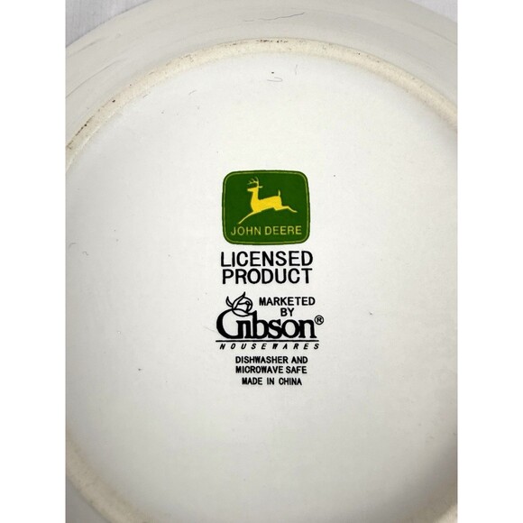 Set of 3 John Deere Tractor Soup Salad Cereal Bowl by Gibson 9” - Picture 7 of 14